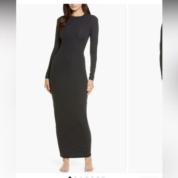 SKIMS Dresses & Skirts - Skims Fits Everybody Crew Neck Long Sleeve Dress